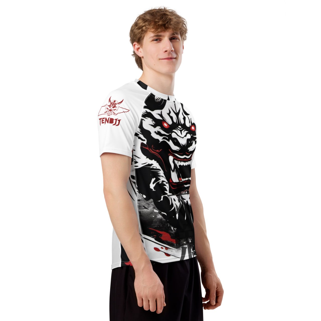TENBJJ Oni Shadow Rash Guard, Front