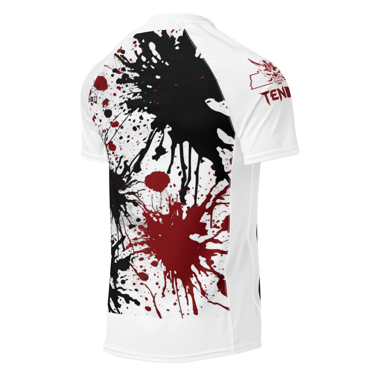 TENBJJ Ink Splatter Rash Guard, Back