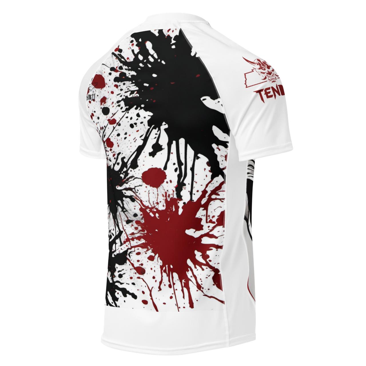 TENBJJ Oni Face Rash Guard, Back