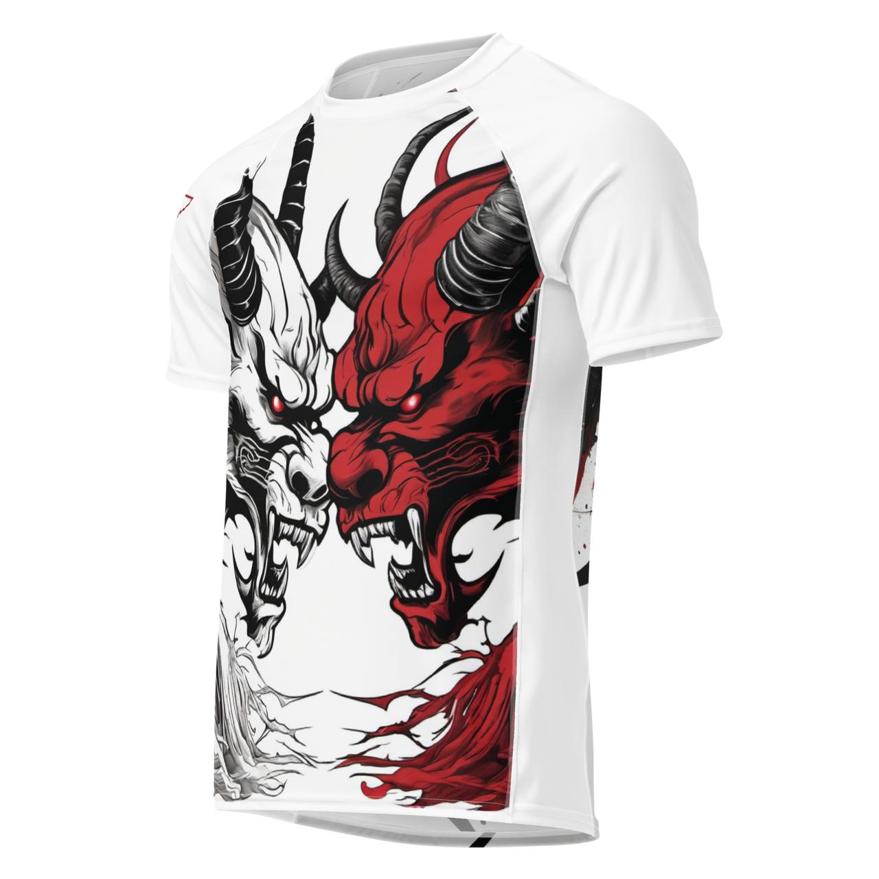 TENBJJ Dual Demon Rash Guard, Front
